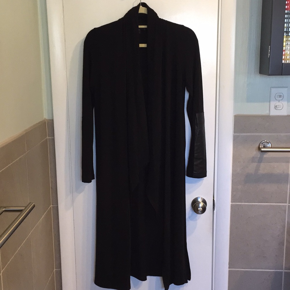 Fifteen Twenty Black Knit Maxi Jacket